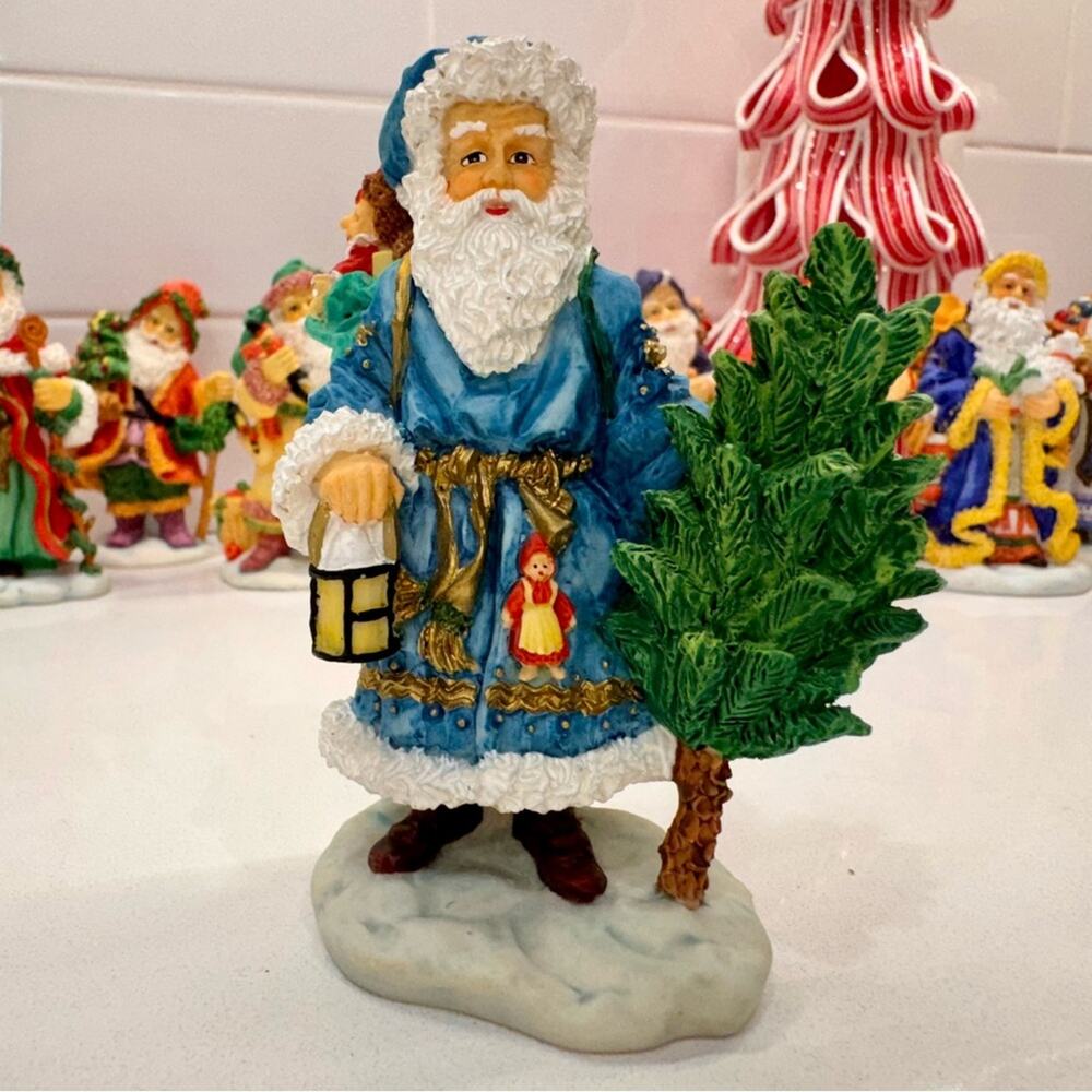 Bronson Old World Santas Set of 10 K Stevenson 1994 1995 Vintage Resin Figures